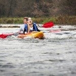 Wkra pod kładką w Kosewku