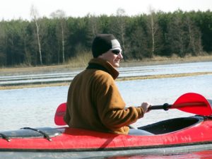 Październikowy spływ kajakowy Wkrą